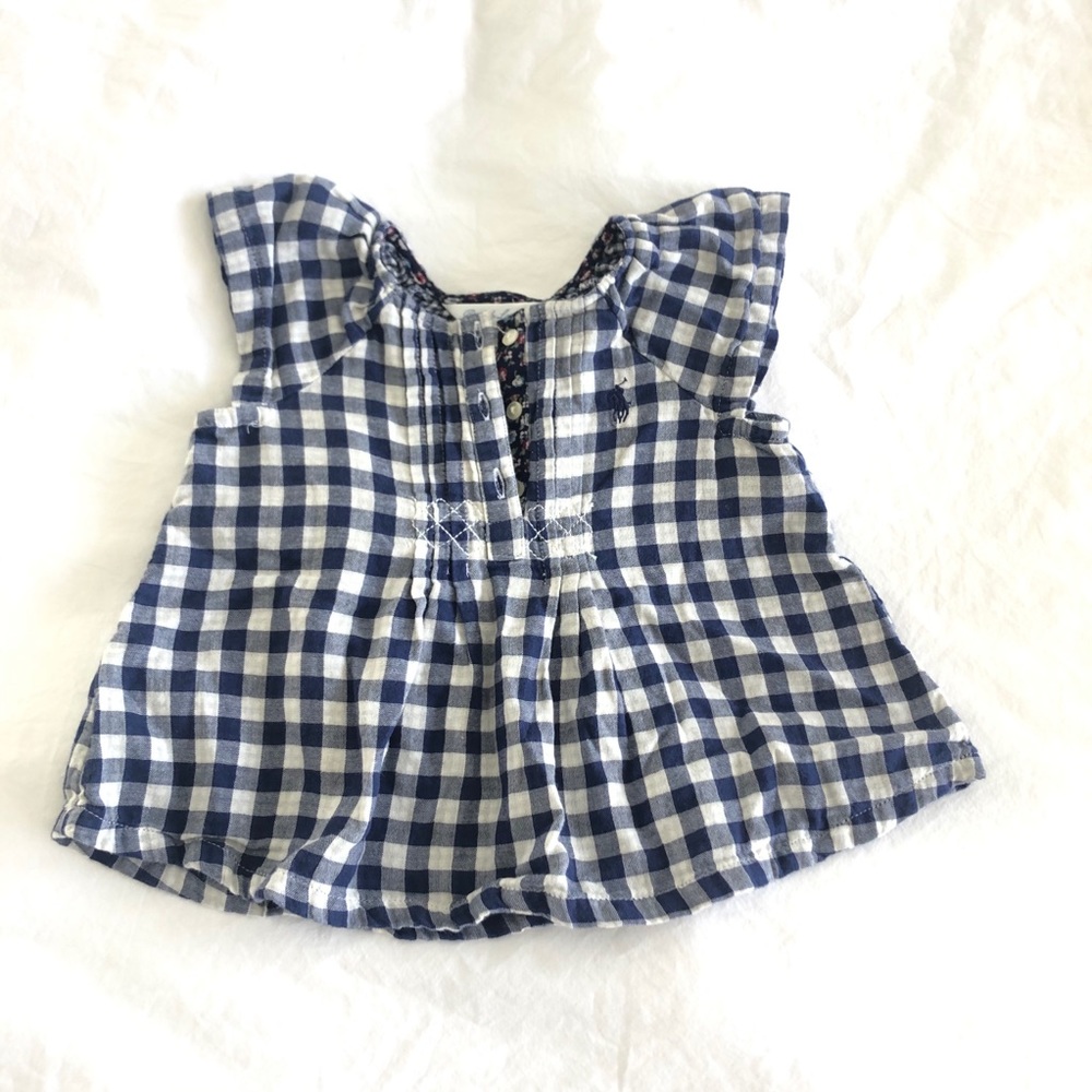 Ralph Lauren Peasant Top Baby Girl 12M